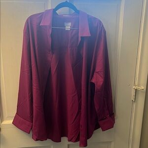 Chico's Vibrant Plum Blouse